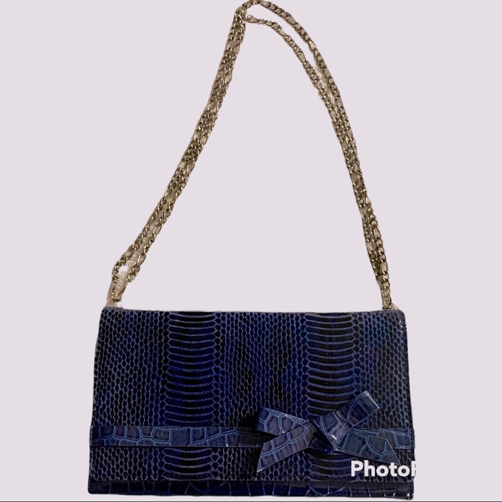 White House Black Market Clutch with Chain
